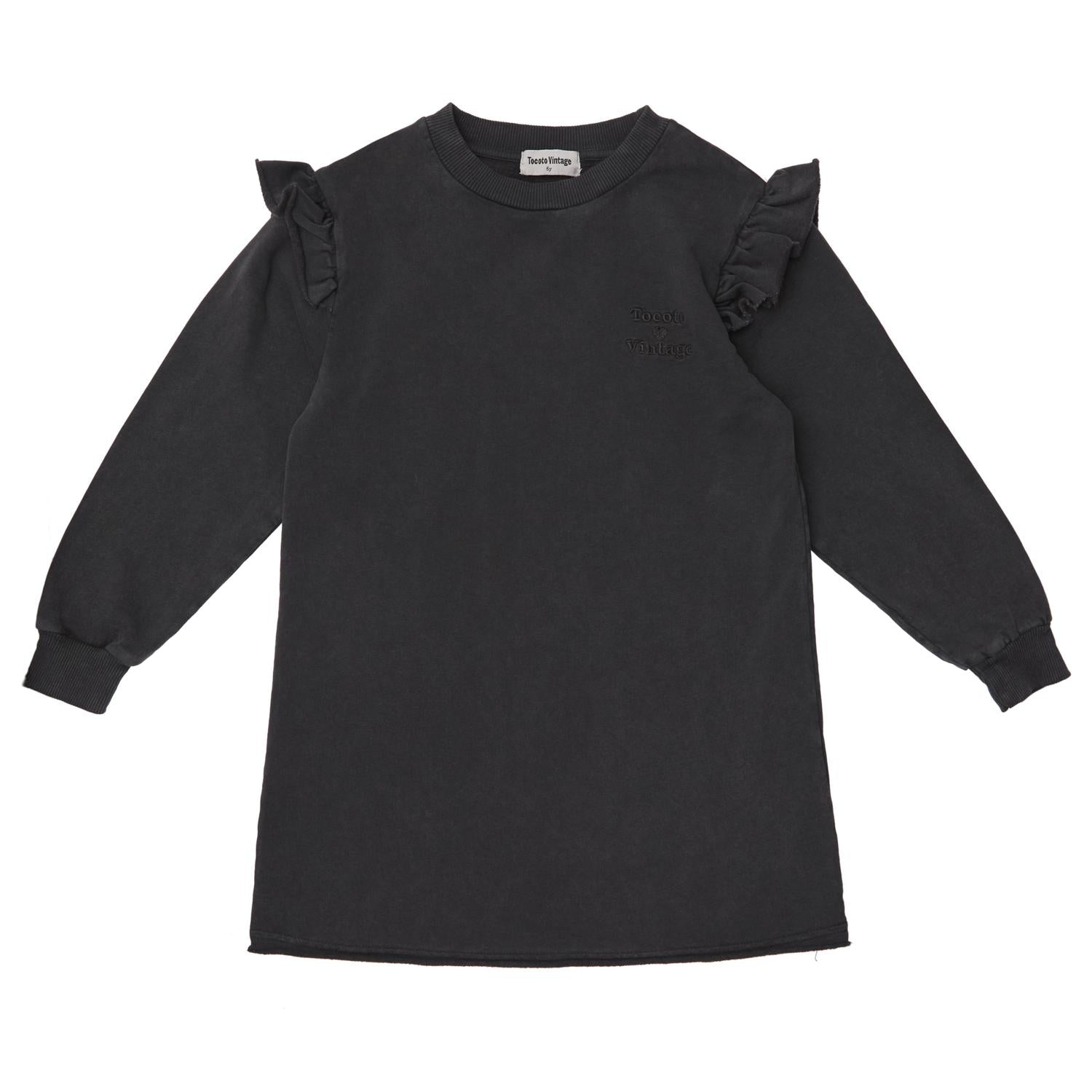 Girls Plush Dress with Ruffles 12