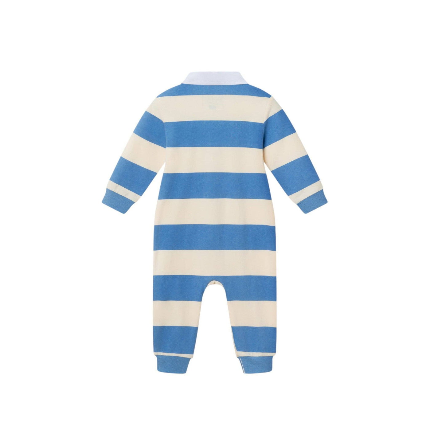 Rugby Polo Romper | Blue Stripes