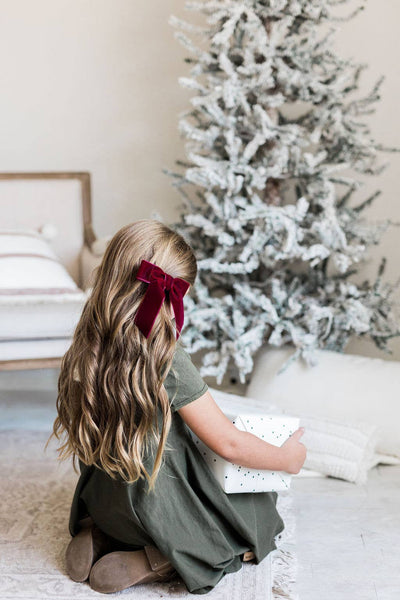 Velvet Hair Barrette | Delora Bow