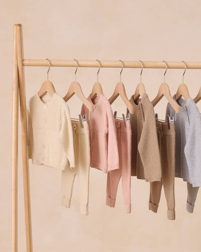 Knit Cardigan, Leggings and Booties Set || Heathered Rose