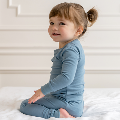 Toddler/Kids Bamboo Pajamas - Ocean Blue