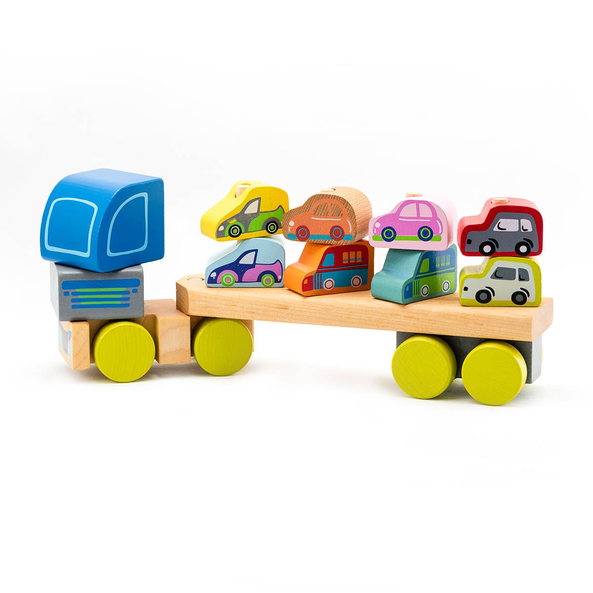 Wooden Truck with Cars