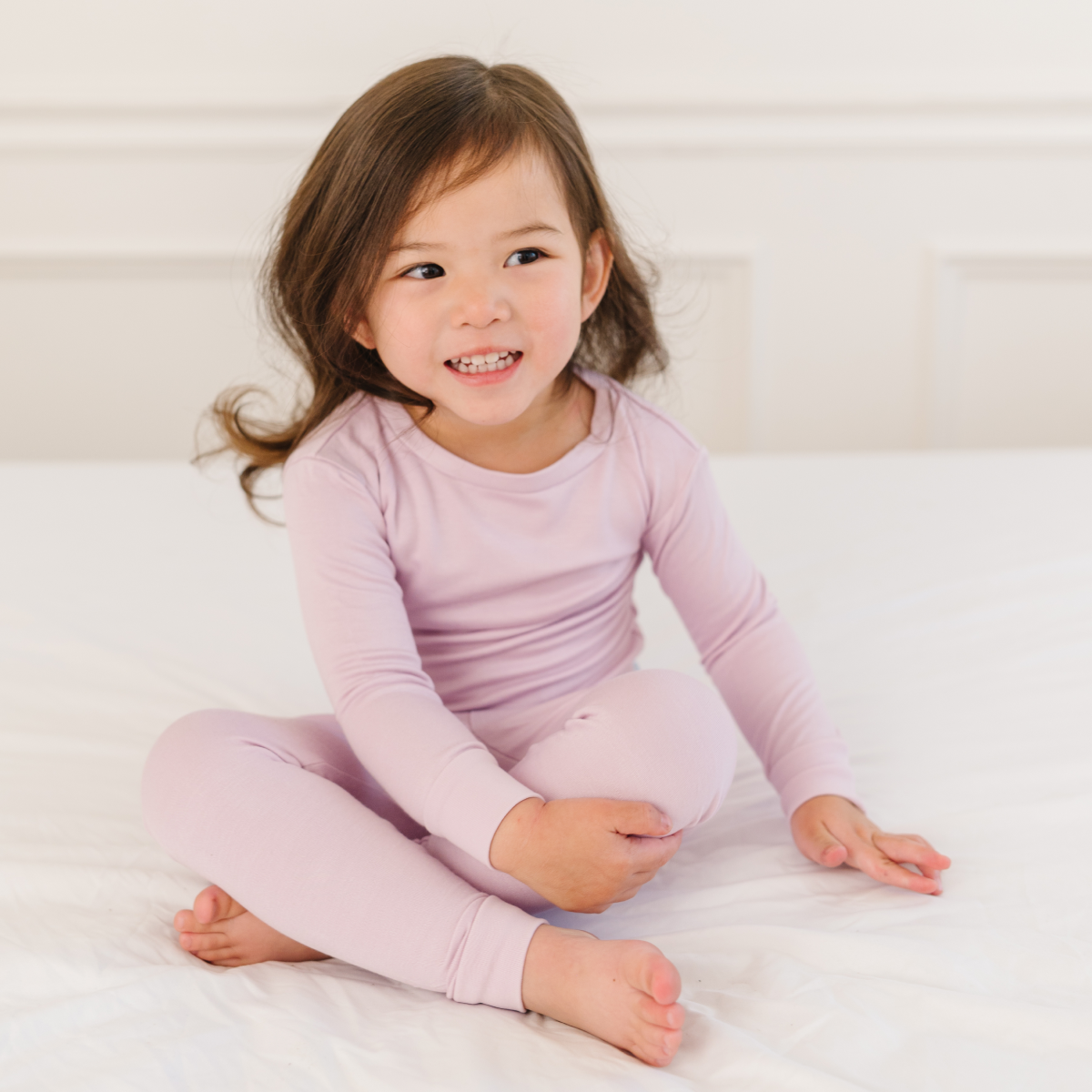 Toddler/Kids Bamboo Pajamas - Blush