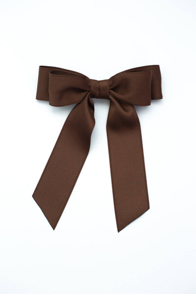 Matte Satin Hair Barrette | Stella Bow