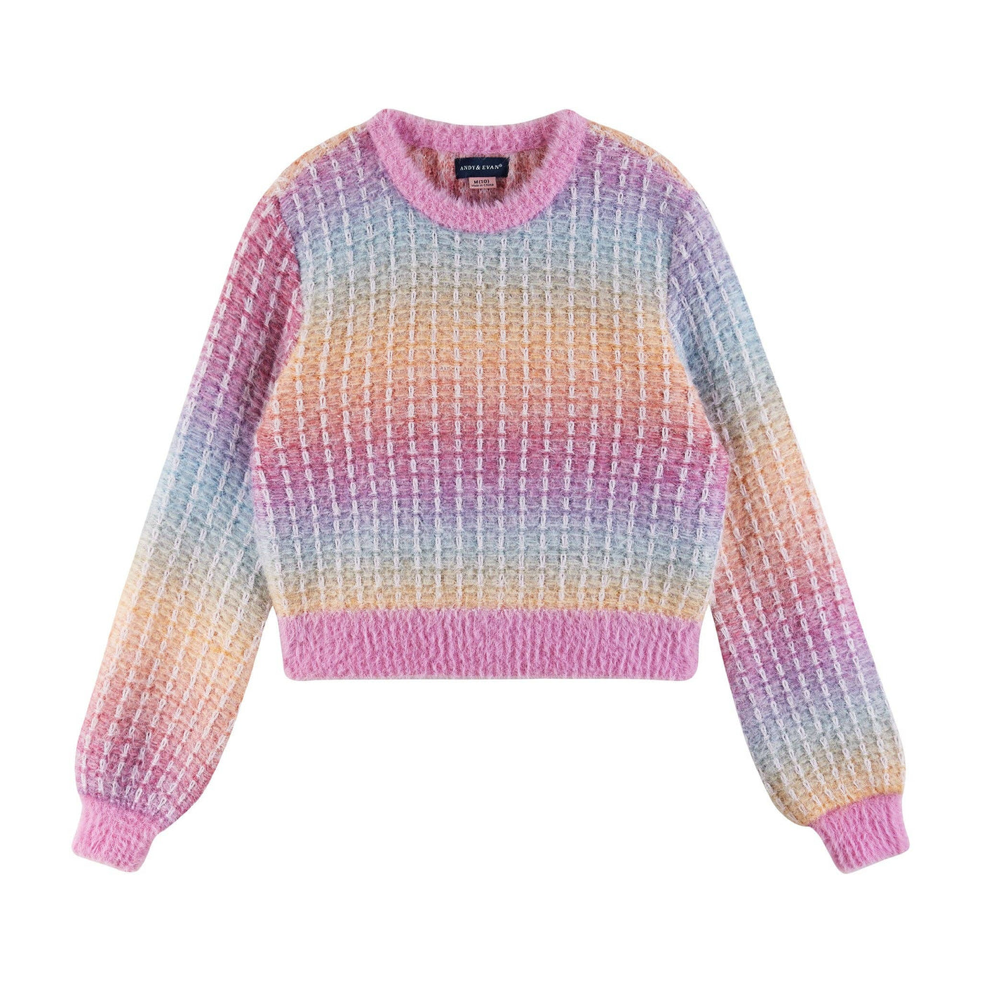 Cropped Ombre Sweater | Pink