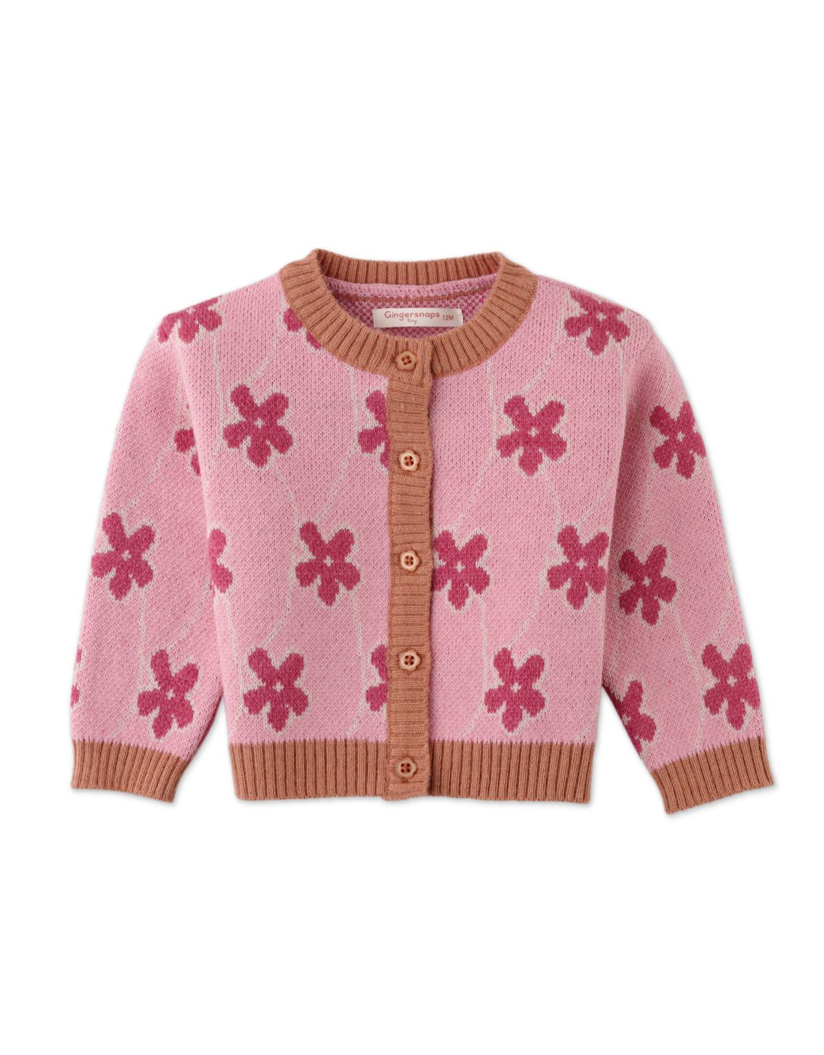 Baby Girl Floral Jacquard Cardigan