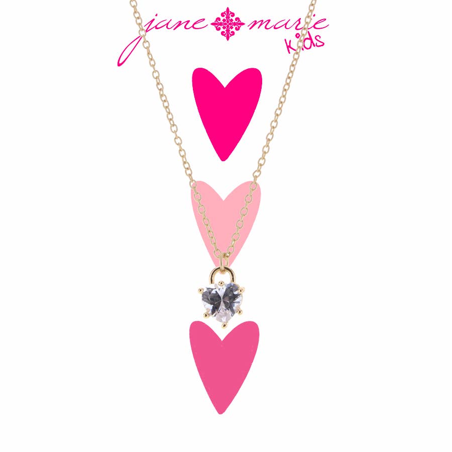 Gold Lock with Heart Necklace