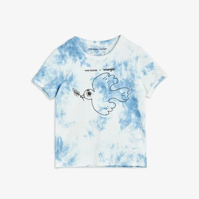 M. Rodini x Wrangler Peace Dove Blue Tie Dye T-Shirt