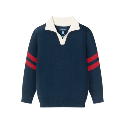 Collared Sweater | Navy