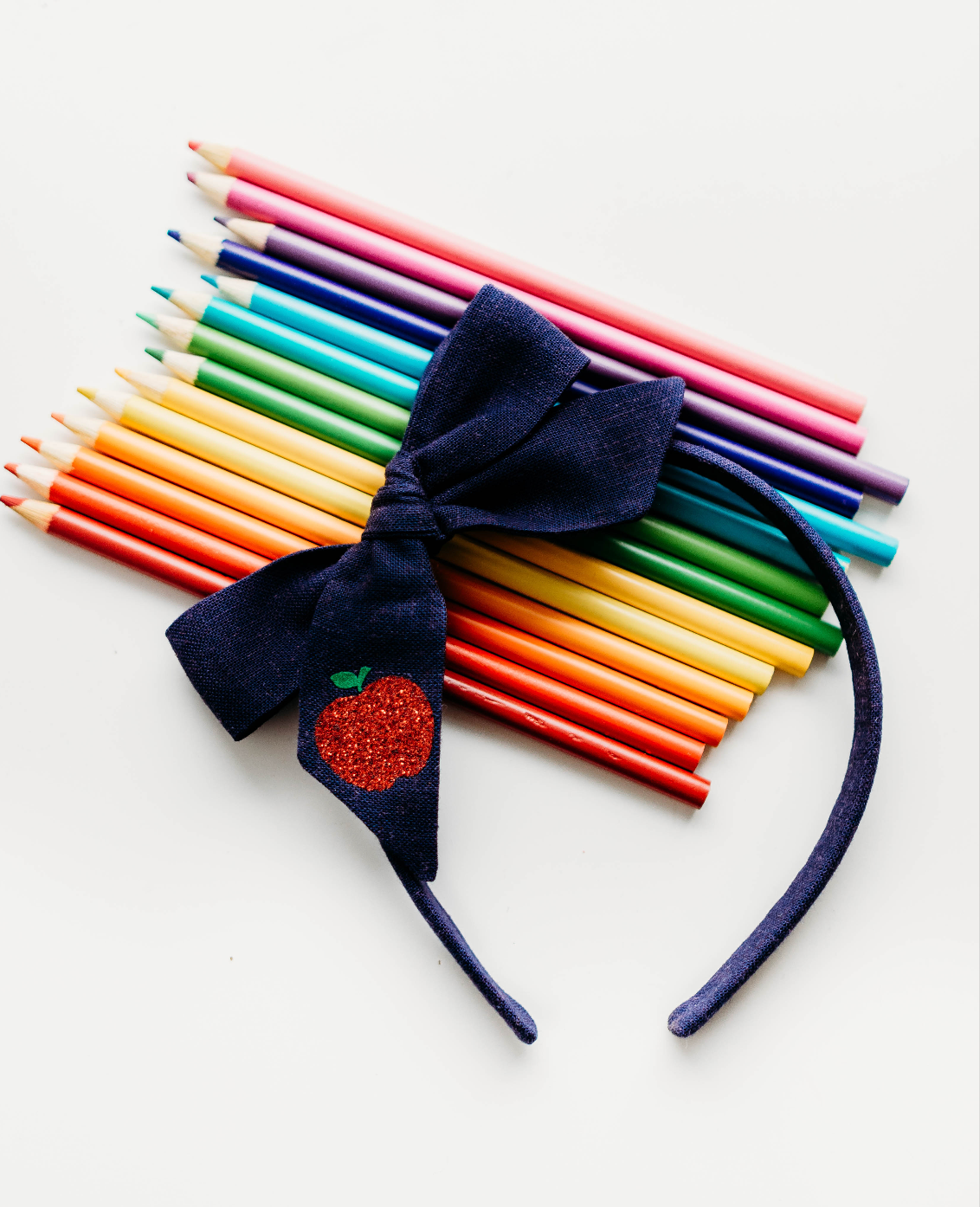 Bow Headband | Navy Apple