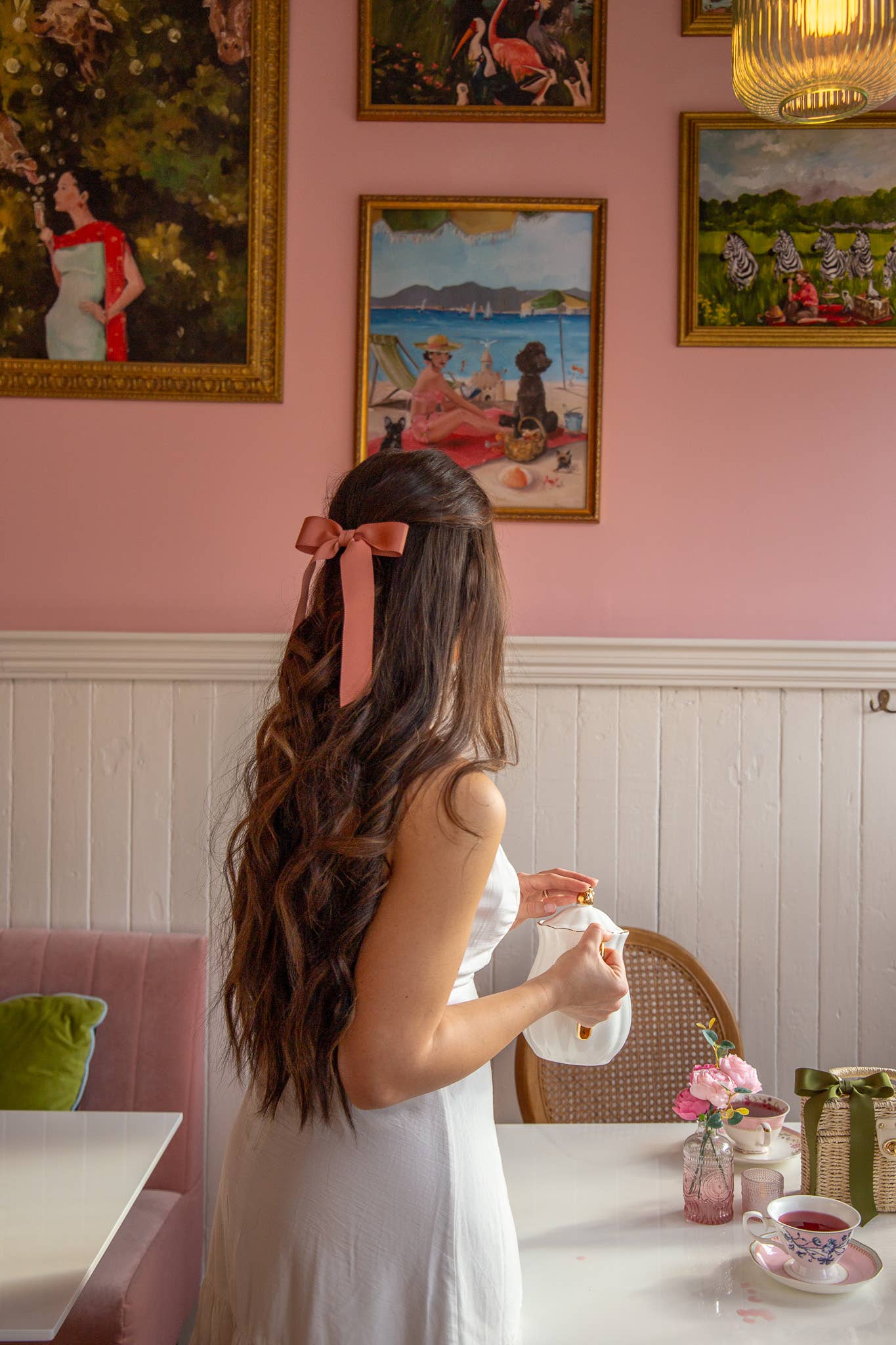 Medium Petersham Grosgrain Hair Barrette | Florence Bow