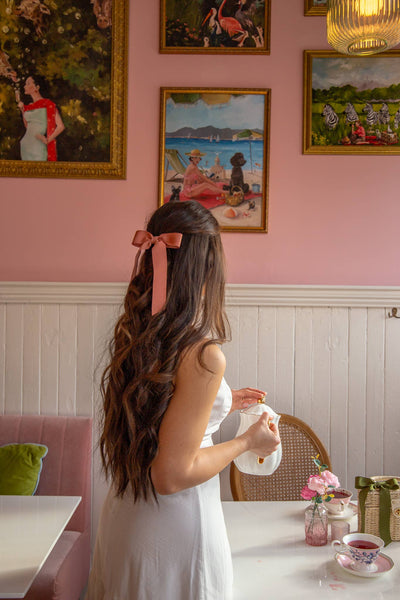 Medium Petersham Grosgrain Hair Barrette | Florence Bow