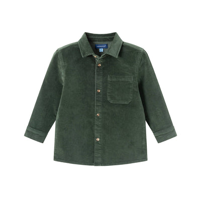 Washed Cord Buttondown | Green