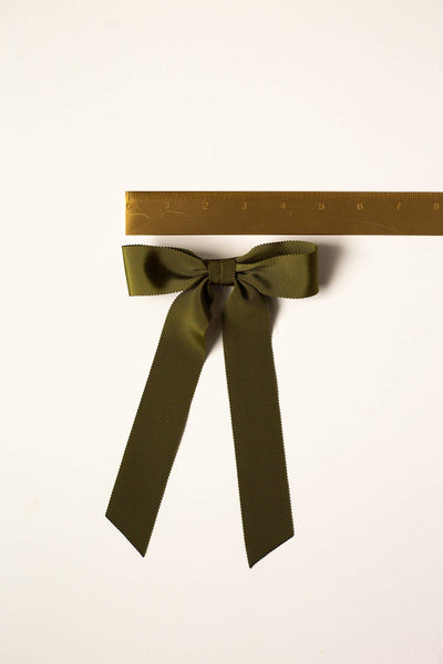 Medium Petersham Grosgrain Hair Barrette | Florence Bow