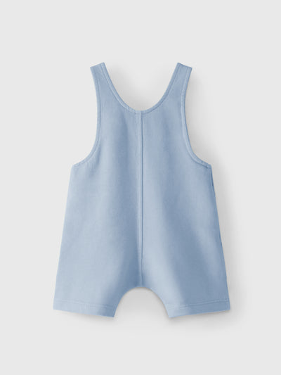 Baby Sleeveless Plush Overall | English Blue