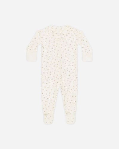 Zip Longsleeve Sleeper Footie || Fleur