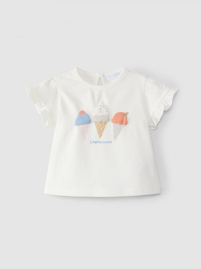 Girls Icecream T-Shirt | Off-White