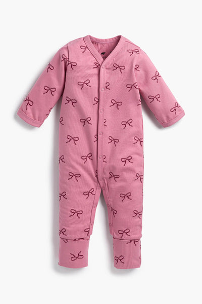 Pink Ribbons Baby Onesie