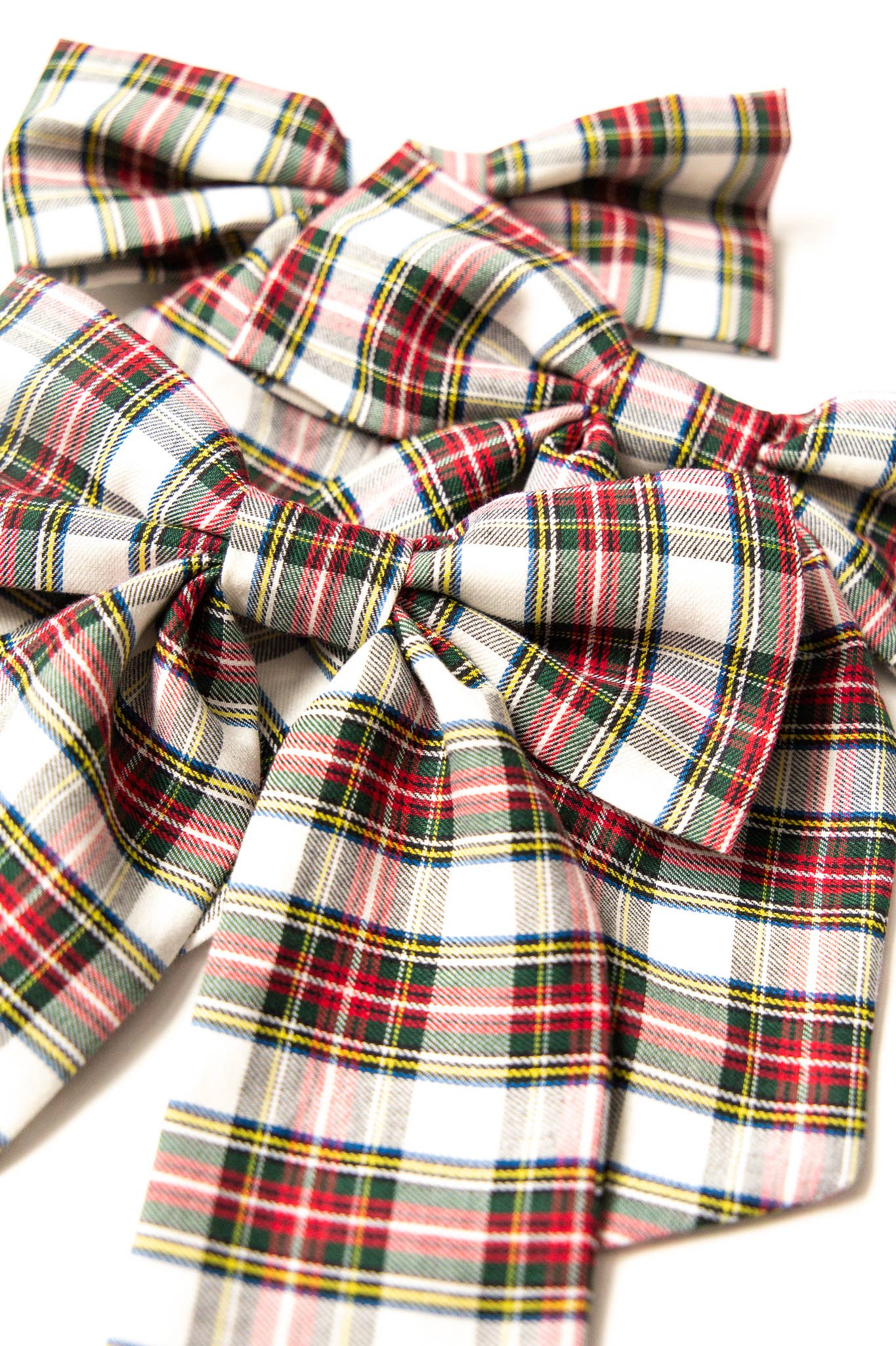 Tartan Christmas Plaid Hair Barrette | Lucy Bow