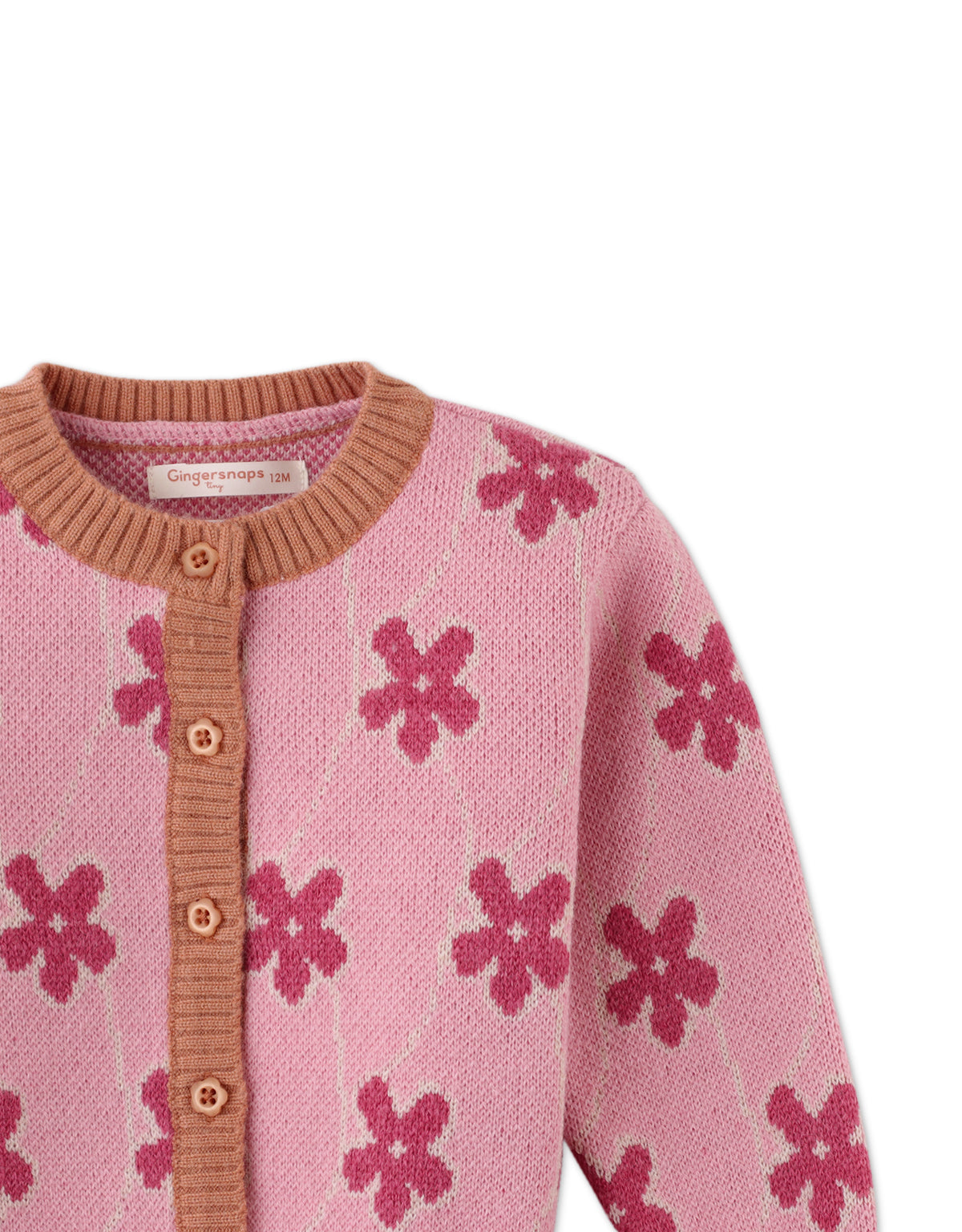 Baby Girl Floral Jacquard Cardigan