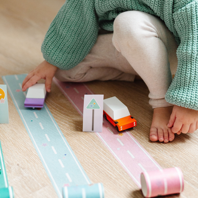 Pastel Colored Play Road Tape | Set of 4