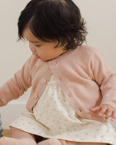 Knit Cardigan, Leggings and Booties Set || Heathered Rose