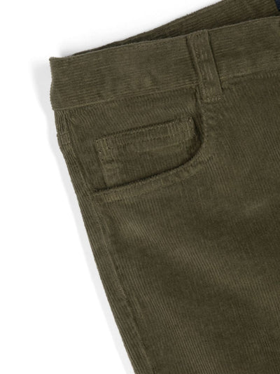 5 Pocket Corduroy Trousers In Khaki Green