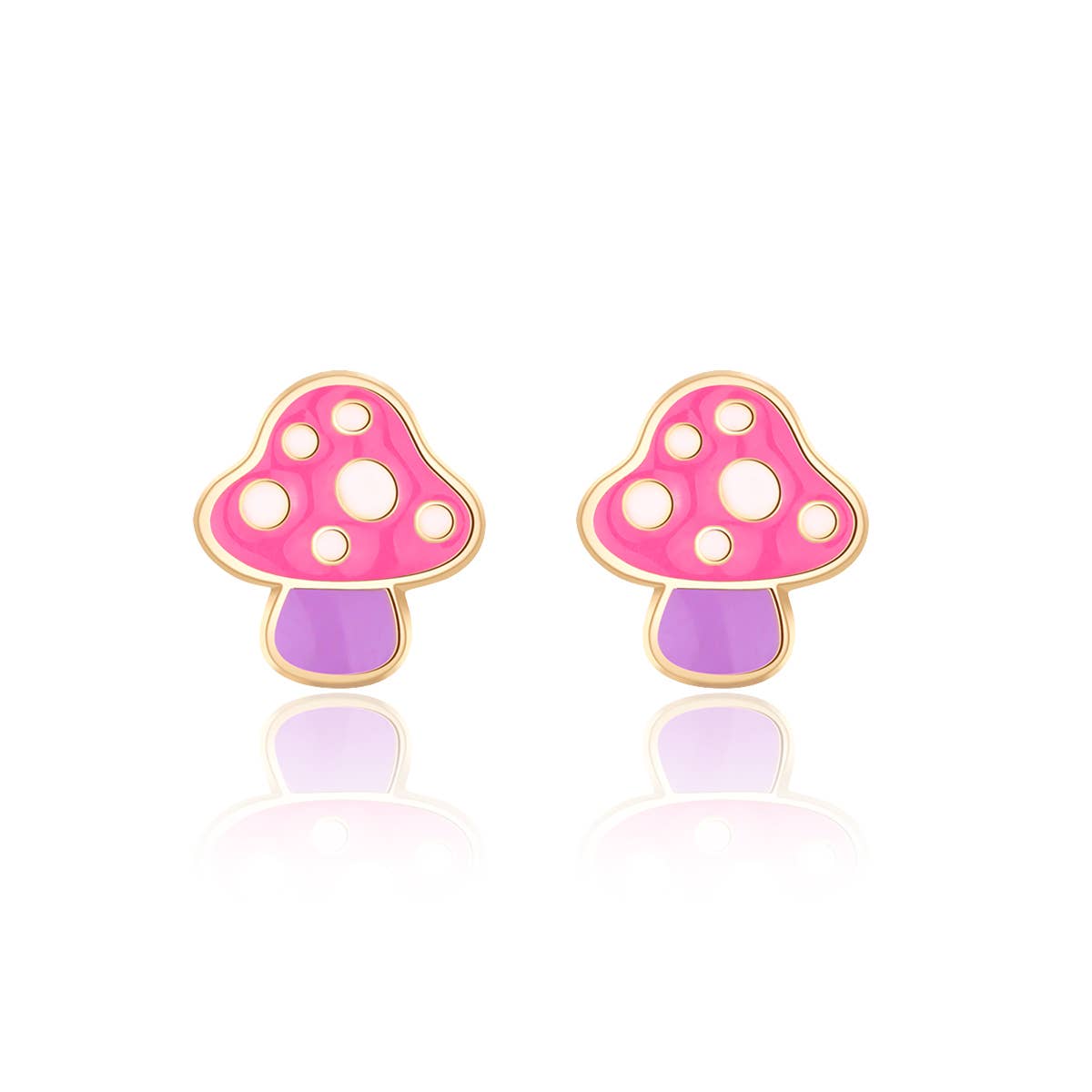 Mini Mushroom Cutie Stud Earrings