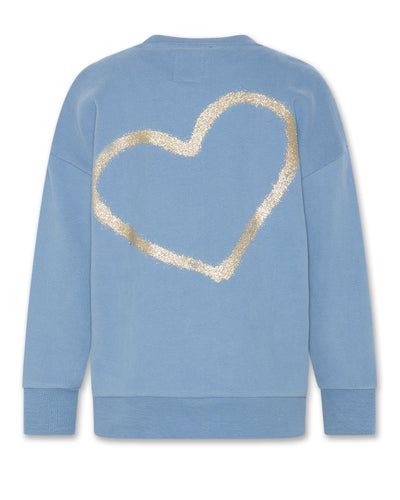 Blue heart hoodie
