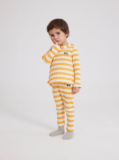 Baby Yellow Stripes Ribbed Blouse