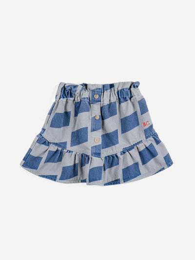 Checker All Over Woven Skirt