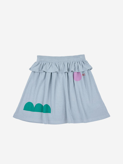 Geometric Shapes Ruffle Skirt