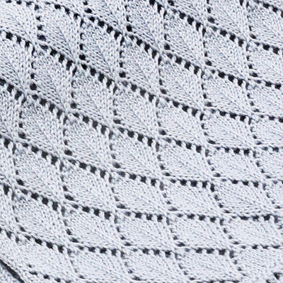 Cotton Pointal Diamond Baby Blanket | Blue