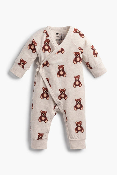Teddy Bears Baby Kimono Tie Onesie