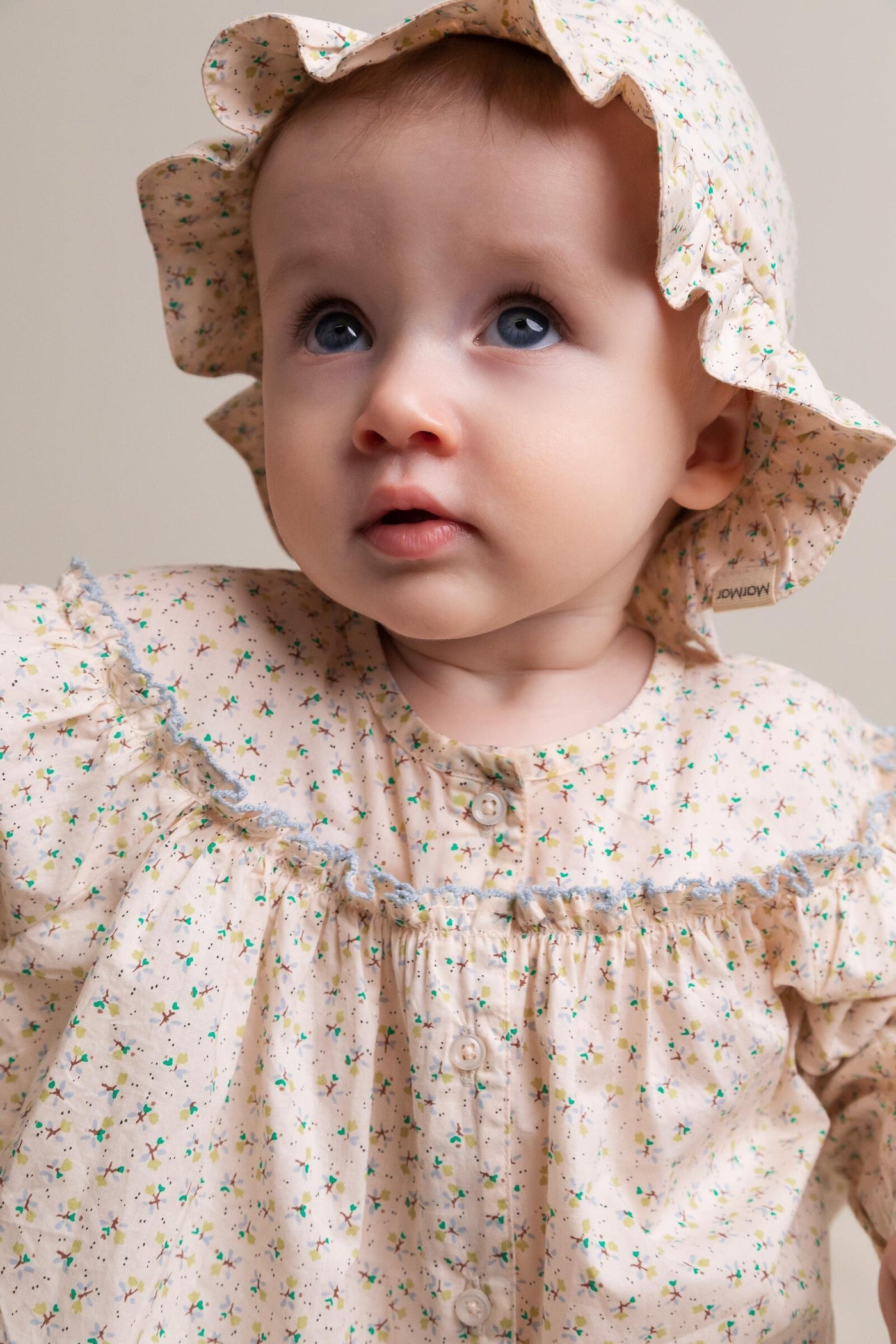 Alba Crispy Poplin Baby Hat | Petite Fleurs