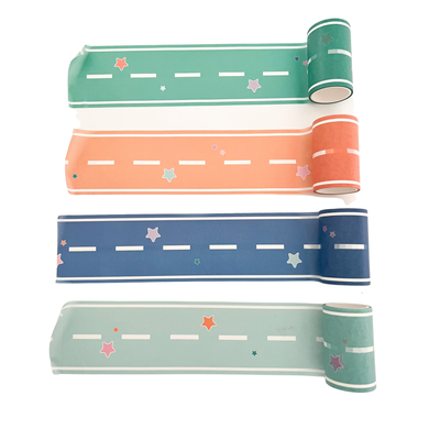 Colorful Play Road Tape | Set of 4