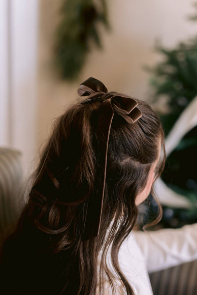 Long Velvet Hair Barrette | Alice Bow - Long Length
