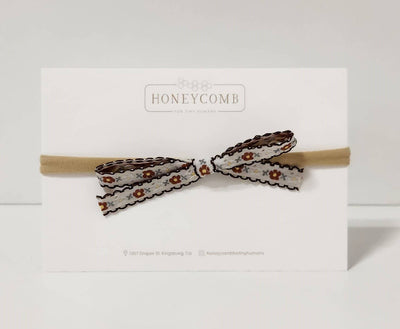 Classic Embroidered Bow