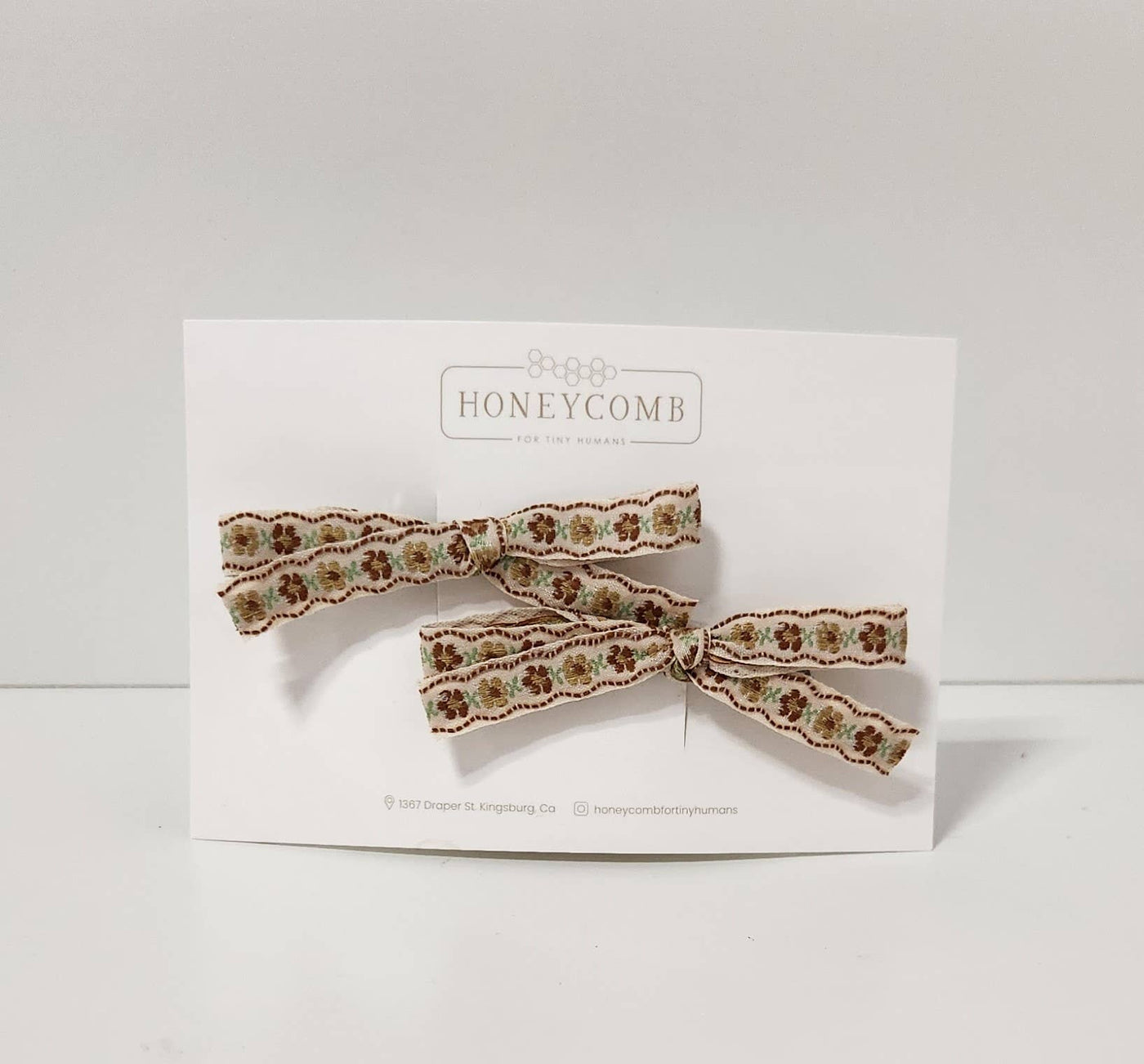 Classic Embroidered Bow