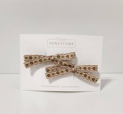 Classic Embroidered Bow