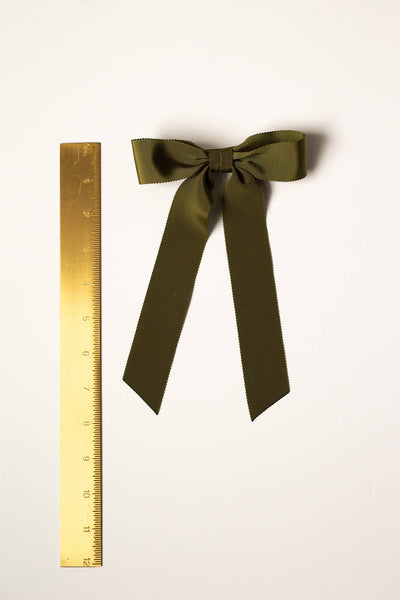 Medium Petersham Grosgrain Hair Barrette | Florence Bow
