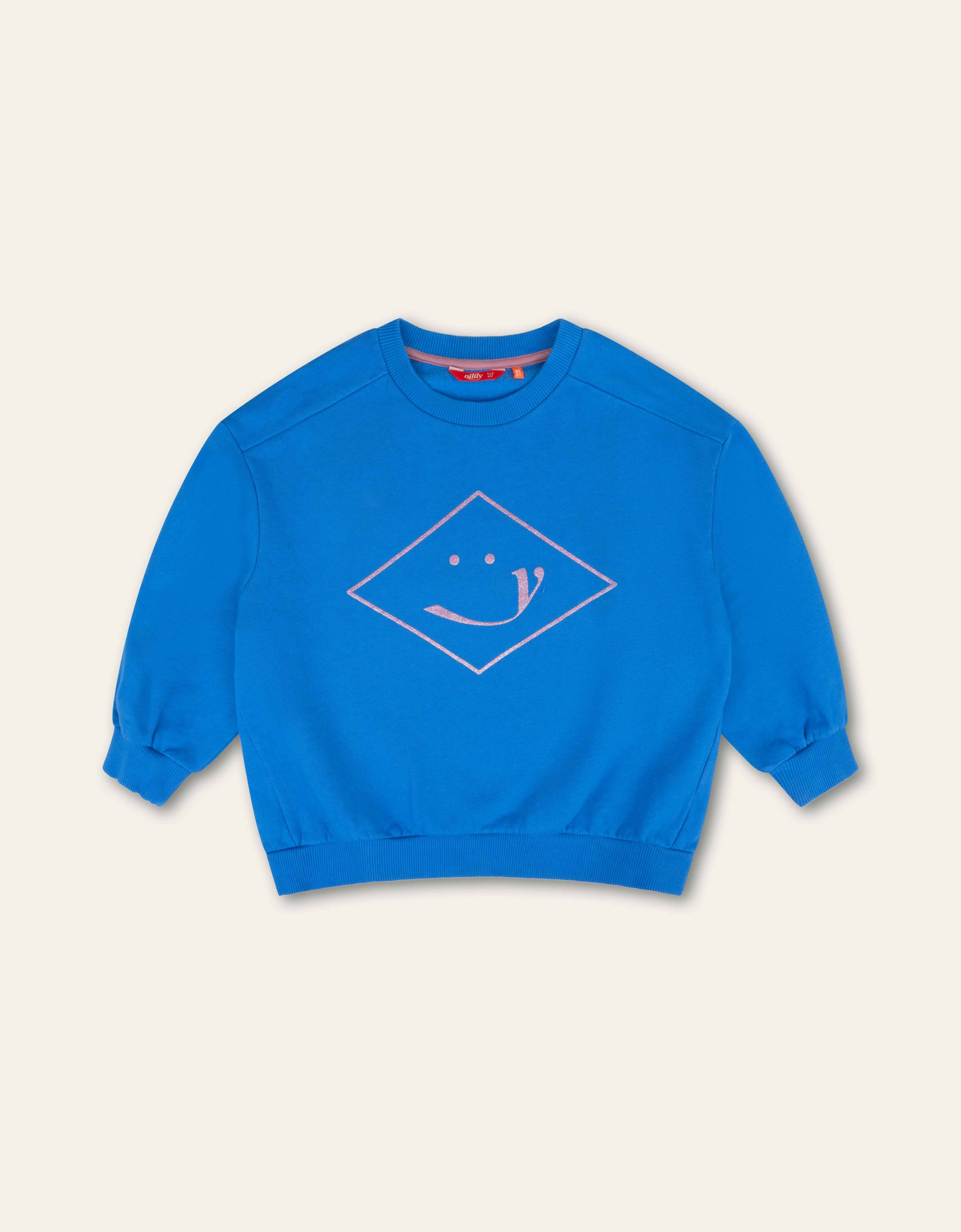 Smiley Artwork Sweater | Blue