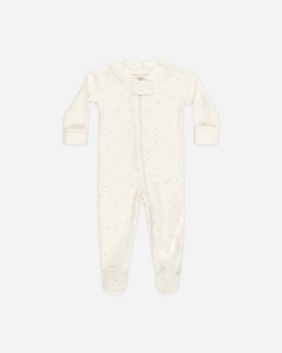 Zip Longsleeve Sleeper Footie || Stars
