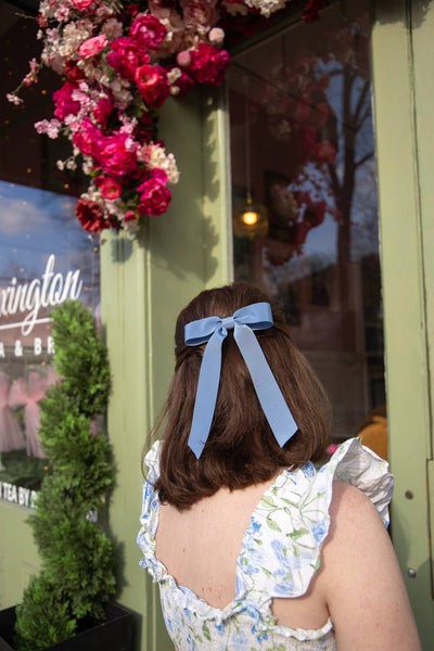 Medium Petersham Grosgrain Hair Barrette | Florence Bow