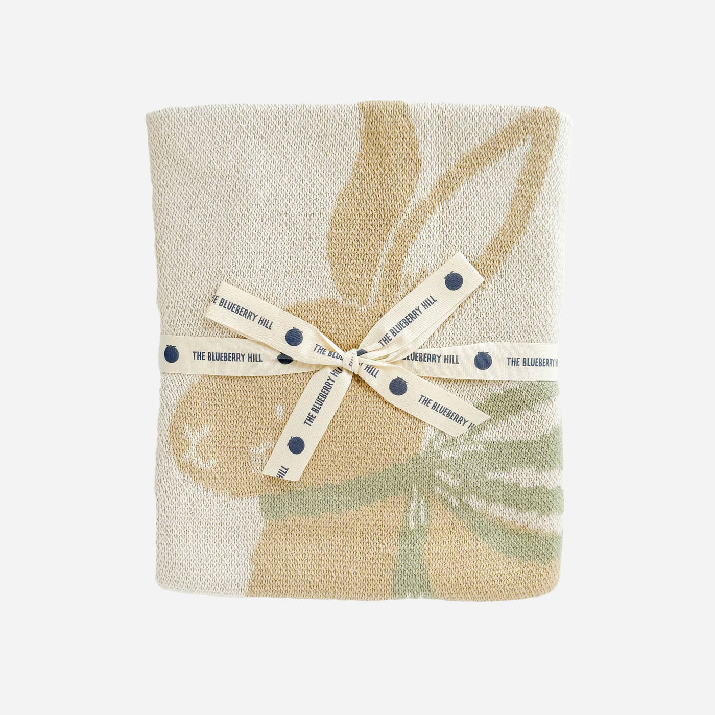 Pastel Bunny Organic Cotton Baby Blanket