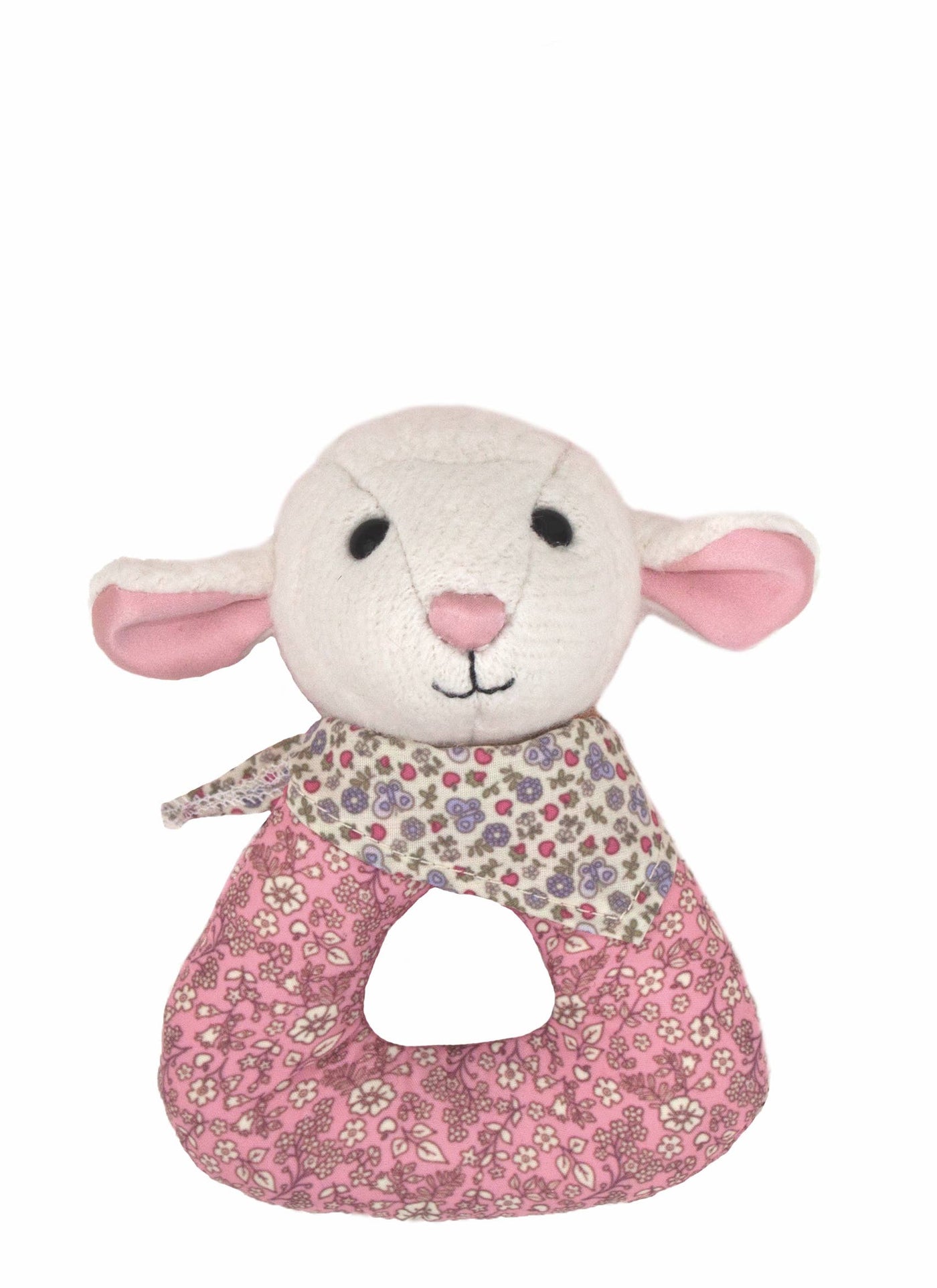 Patterned Rattle - Lamby