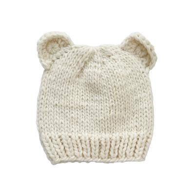 Bear Hat, Cream Baby Shower Kid Accessories Fall Winter Gift