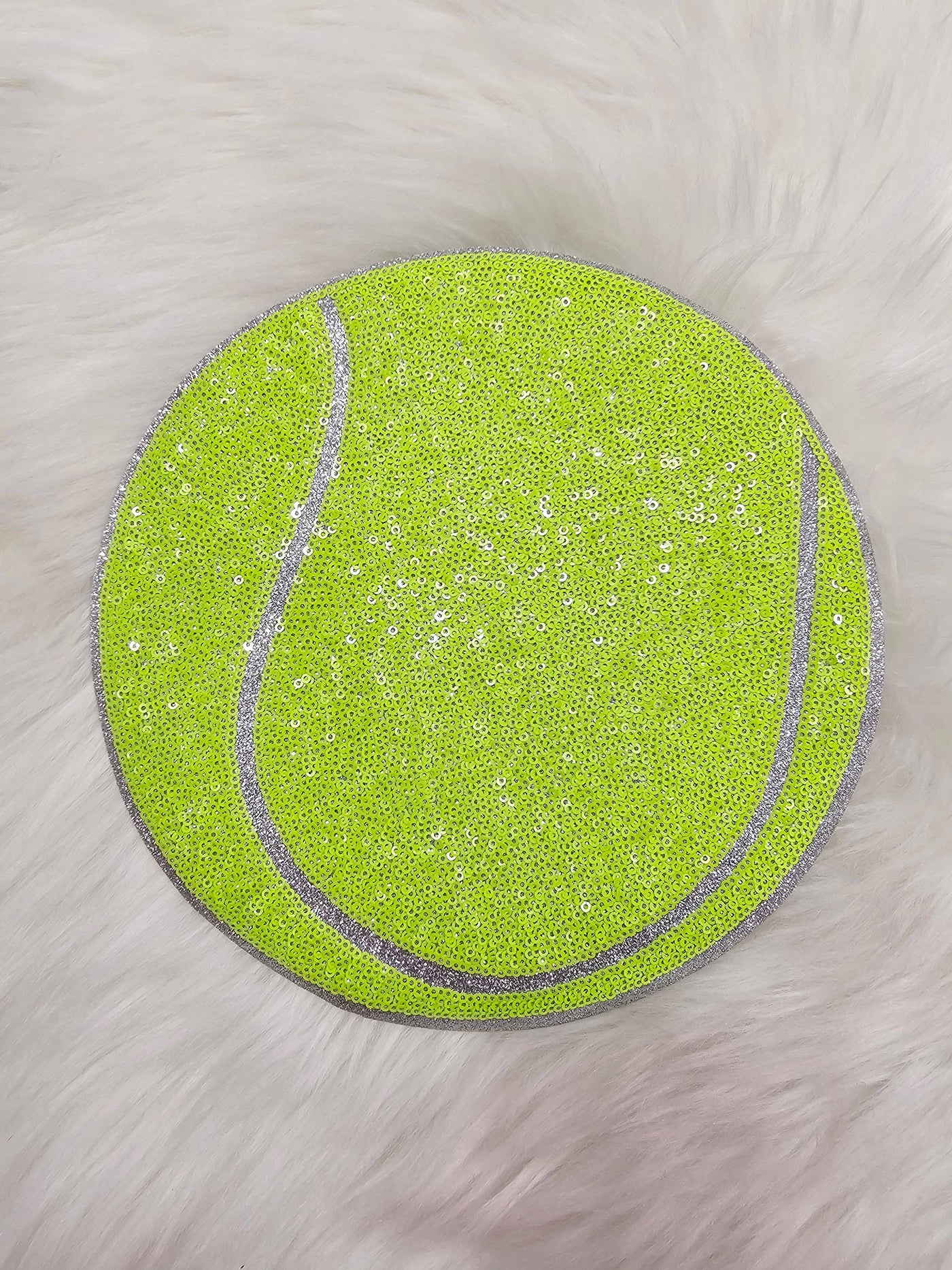 Large Sequin Tennis Ball Patch