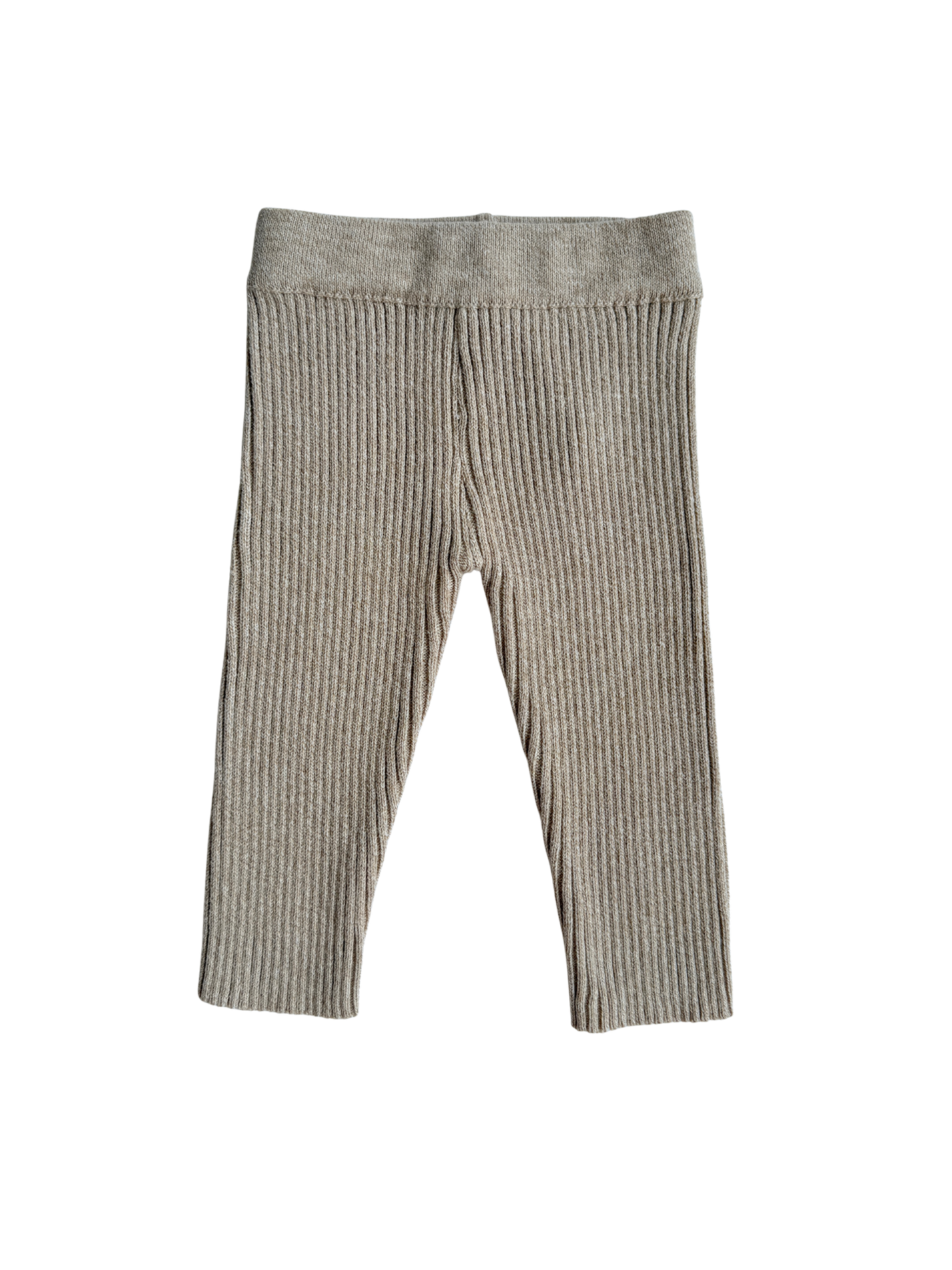 Baby Rib Bodysuit and Leggings | Heather Beige