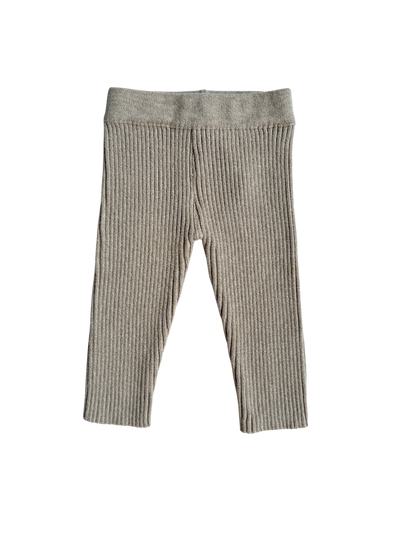 Baby Rib Bodysuit and Leggings | Heather Beige